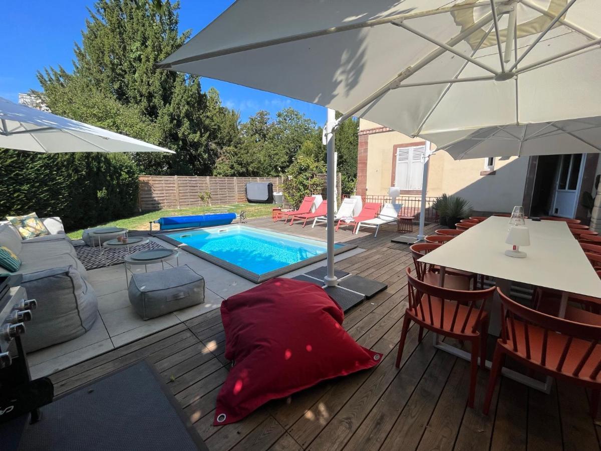 Gite Villa Avril Piscine- Jacuzzi- Sauna - 15 Pers-Proche Europapark Sélestat Dış mekan fotoğraf